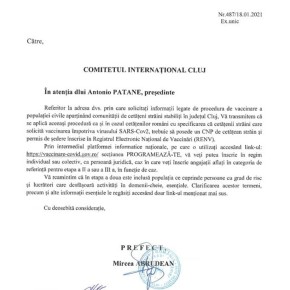 Prefectura Cluj Response Page 1