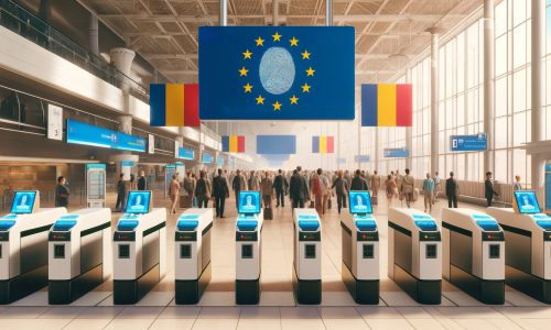 AI Generated Image of EU Fingerprint Scanners