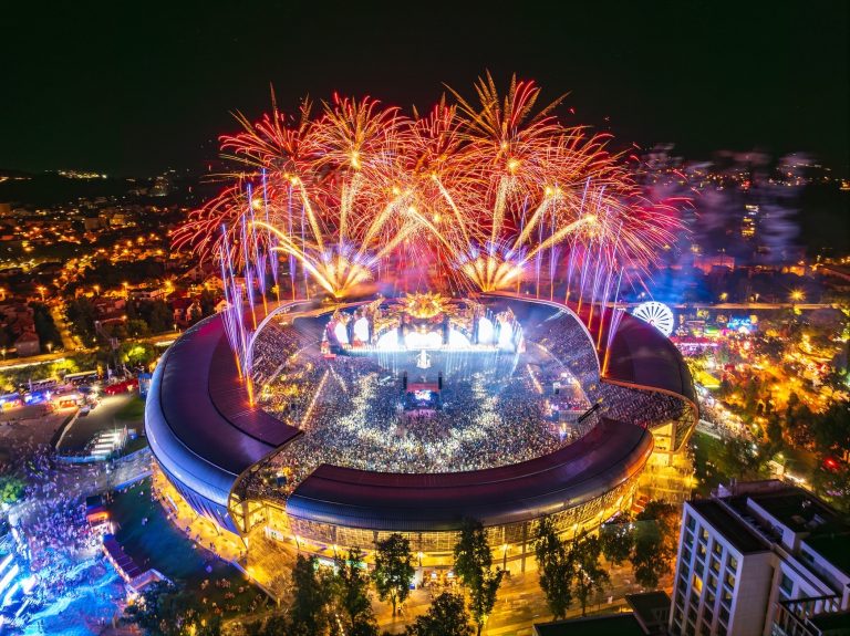 Drone shot of Untold Festival 2024.