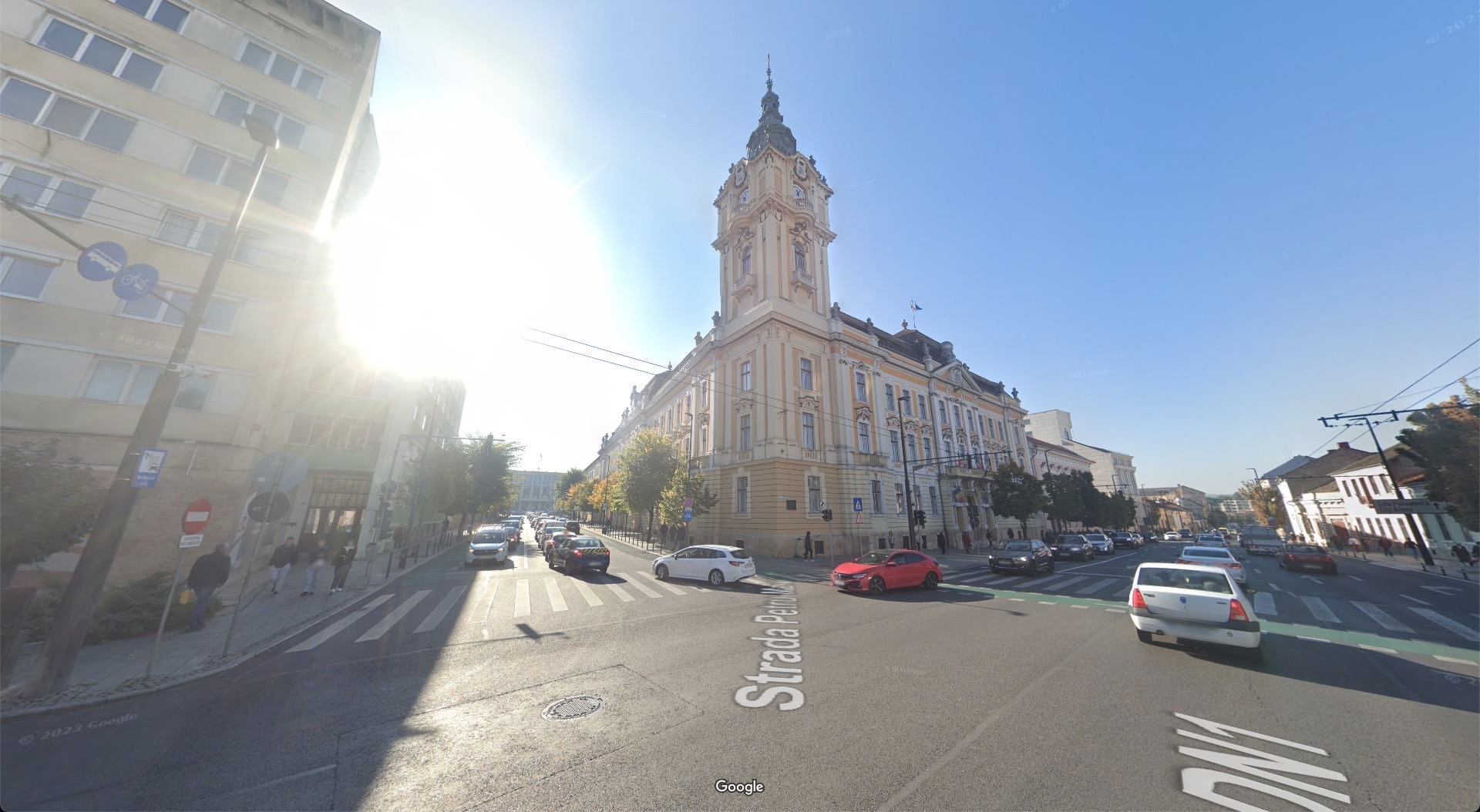 The City Hall, looking towards Piata Lucian Blaga