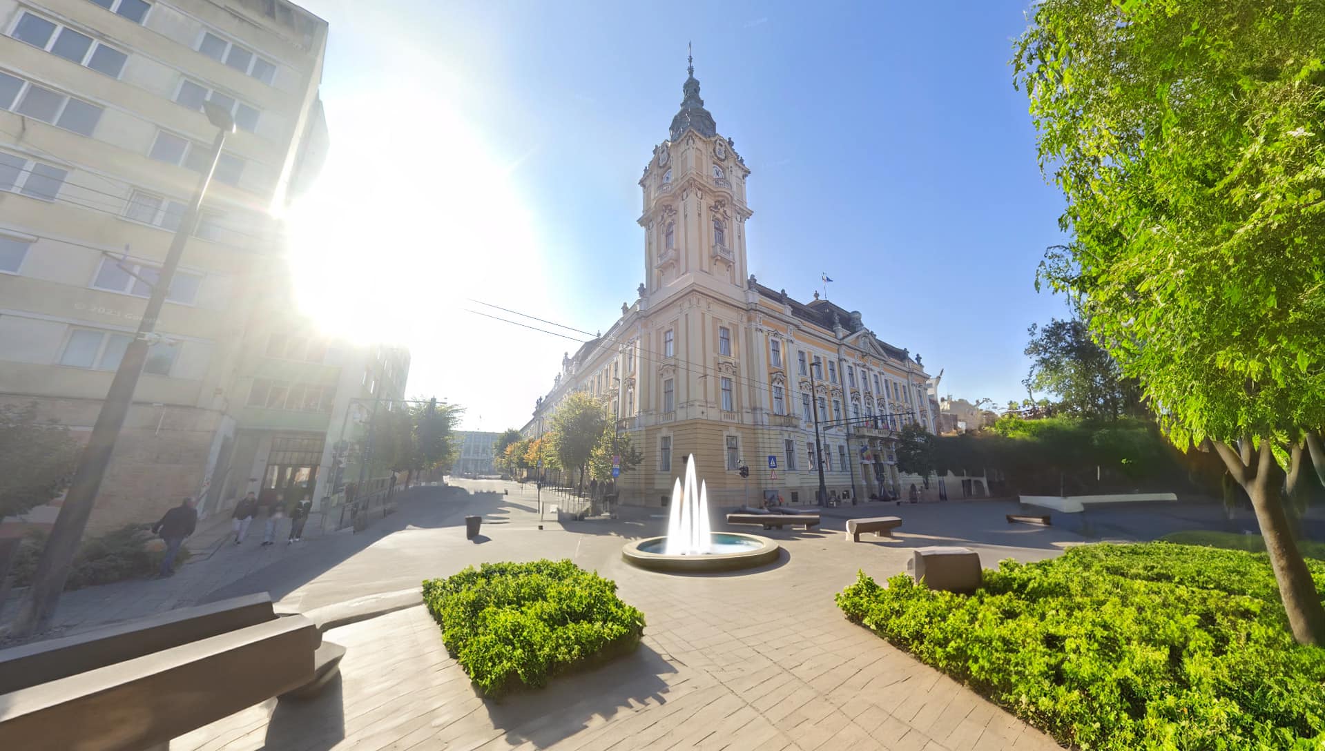 The City Hall, looking towards Piata Lucian Blaga
