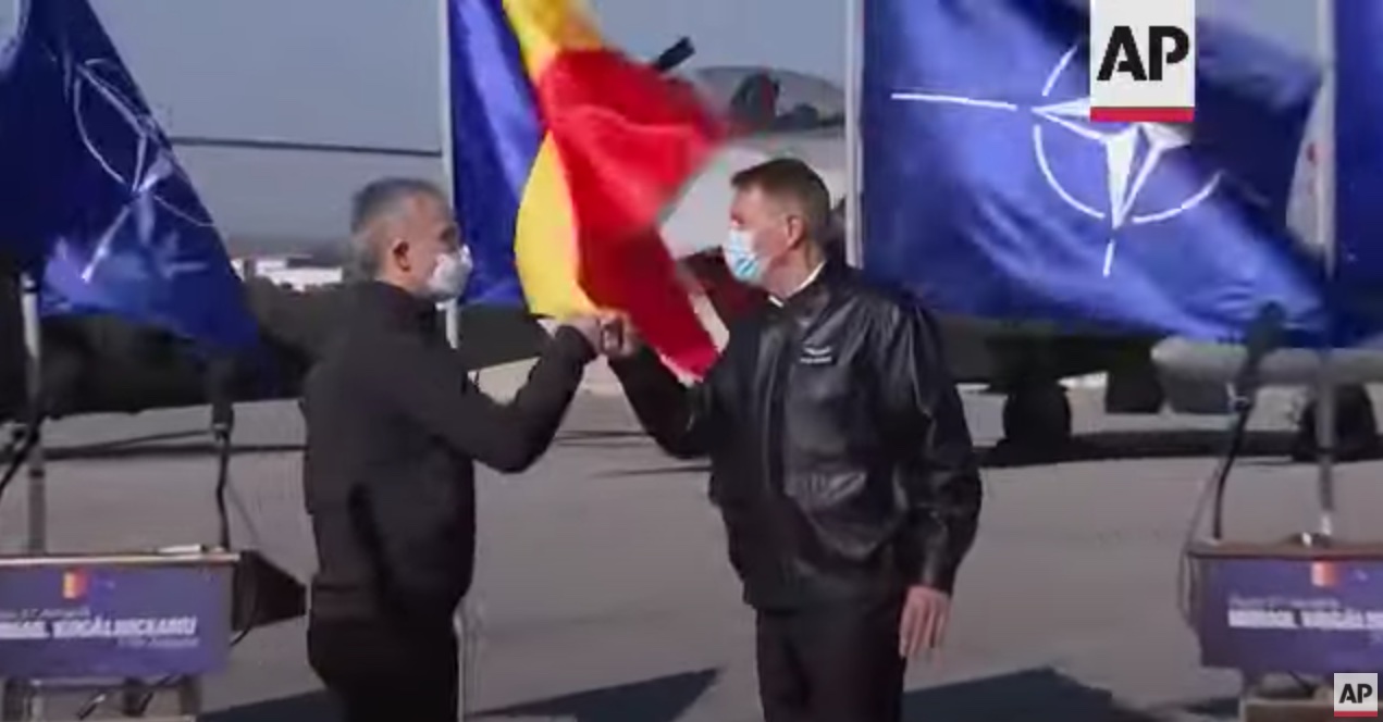 (11 Feb 2022) NATO Secretary-General Jens Stoltenberg paid an official visit to Romania on Friday, where he joined the country's president at a military air base.