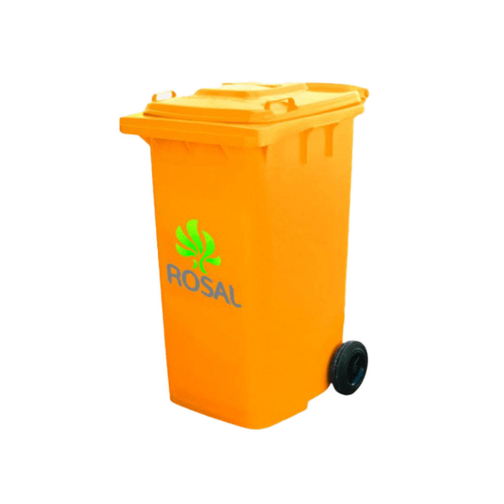 Plastic and Metal Trash Can Plastic and Metal Trash Can